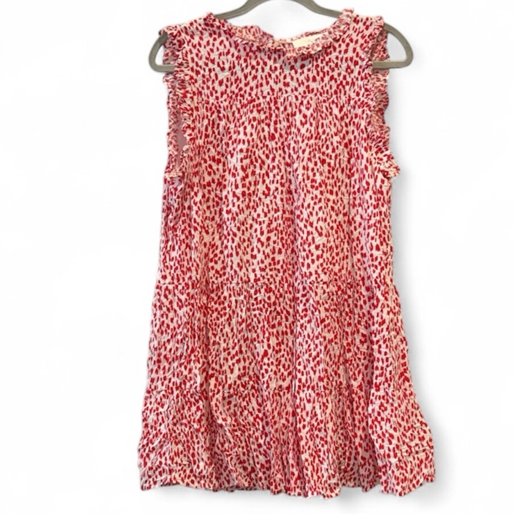 Pinch Red White Patterned Leopard Print Deborah D… - image 3